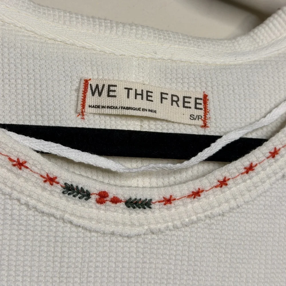 Free People X We The Free Merry Meowy Tee in Ivory Combo